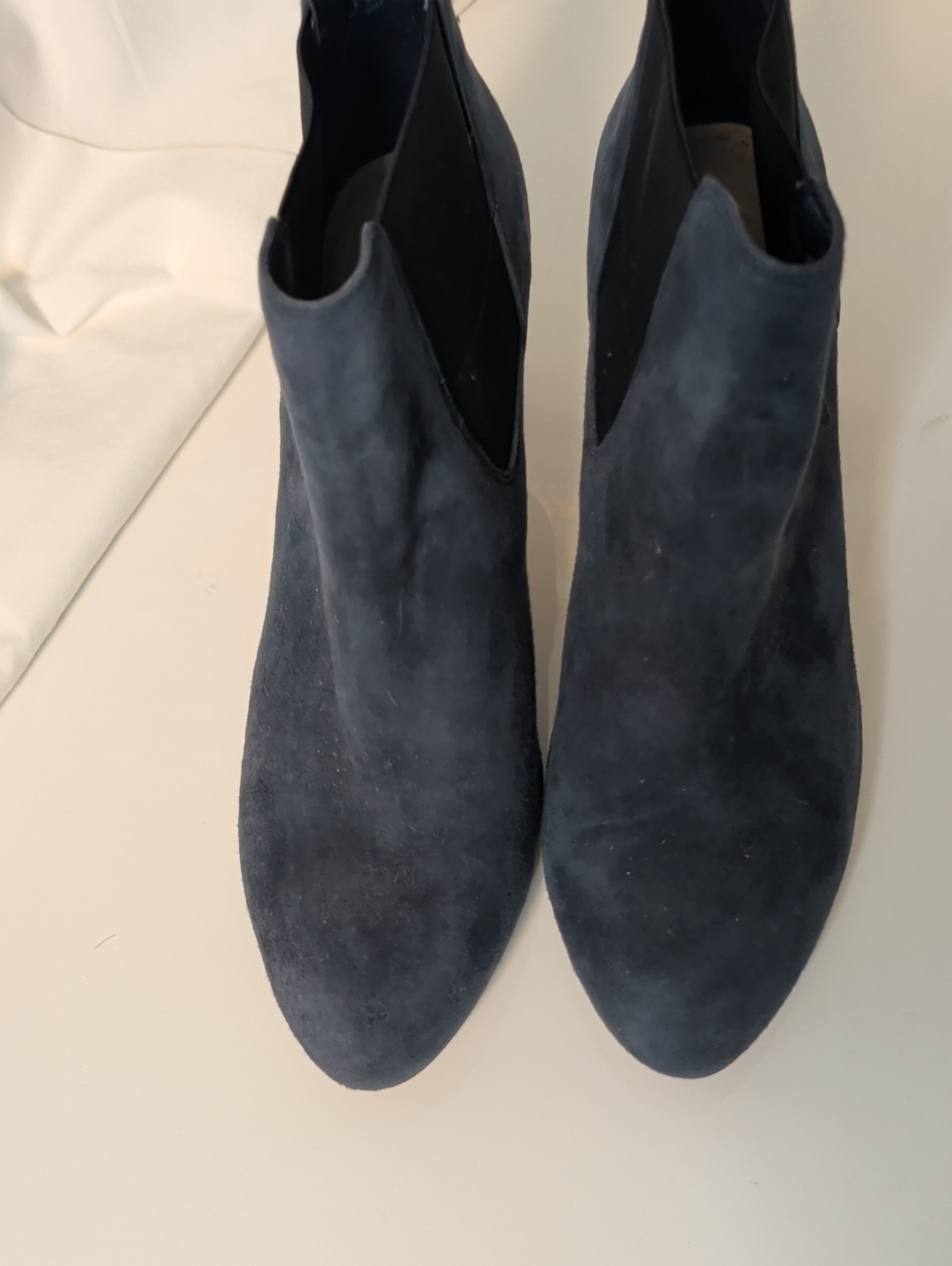 Navy Clark Suede Booties